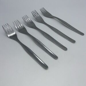 Set Of 5 Dinner‎ Forks "Stainless Holland" Plain GOOD